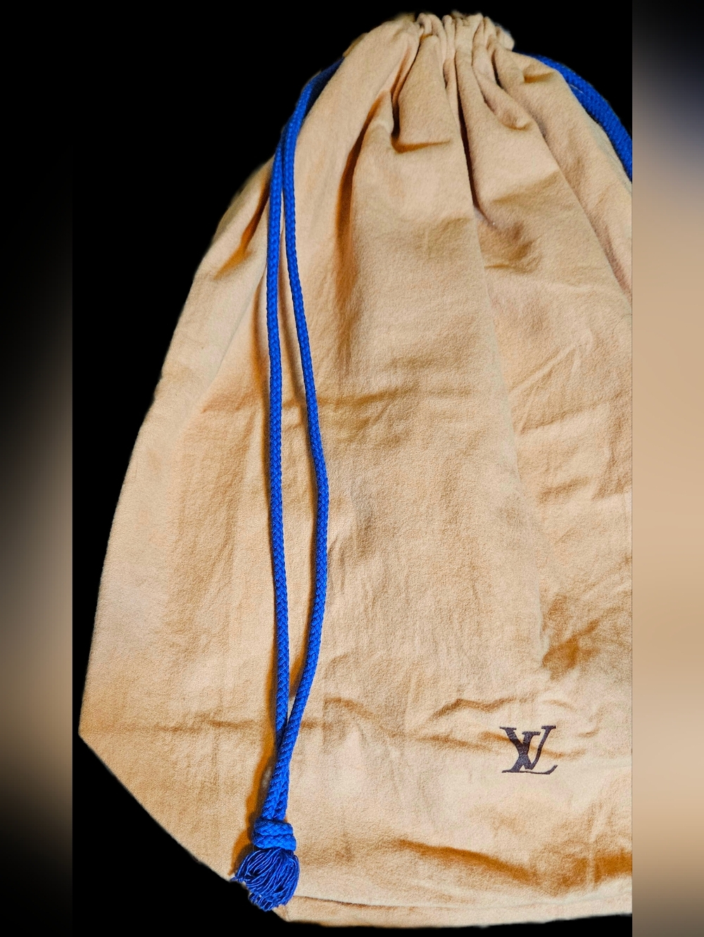 Louis Vuitton XL Drawstring Dust Bag Keepall Travel Tote Onthego Handbag Pouch - Picture 6 of 13